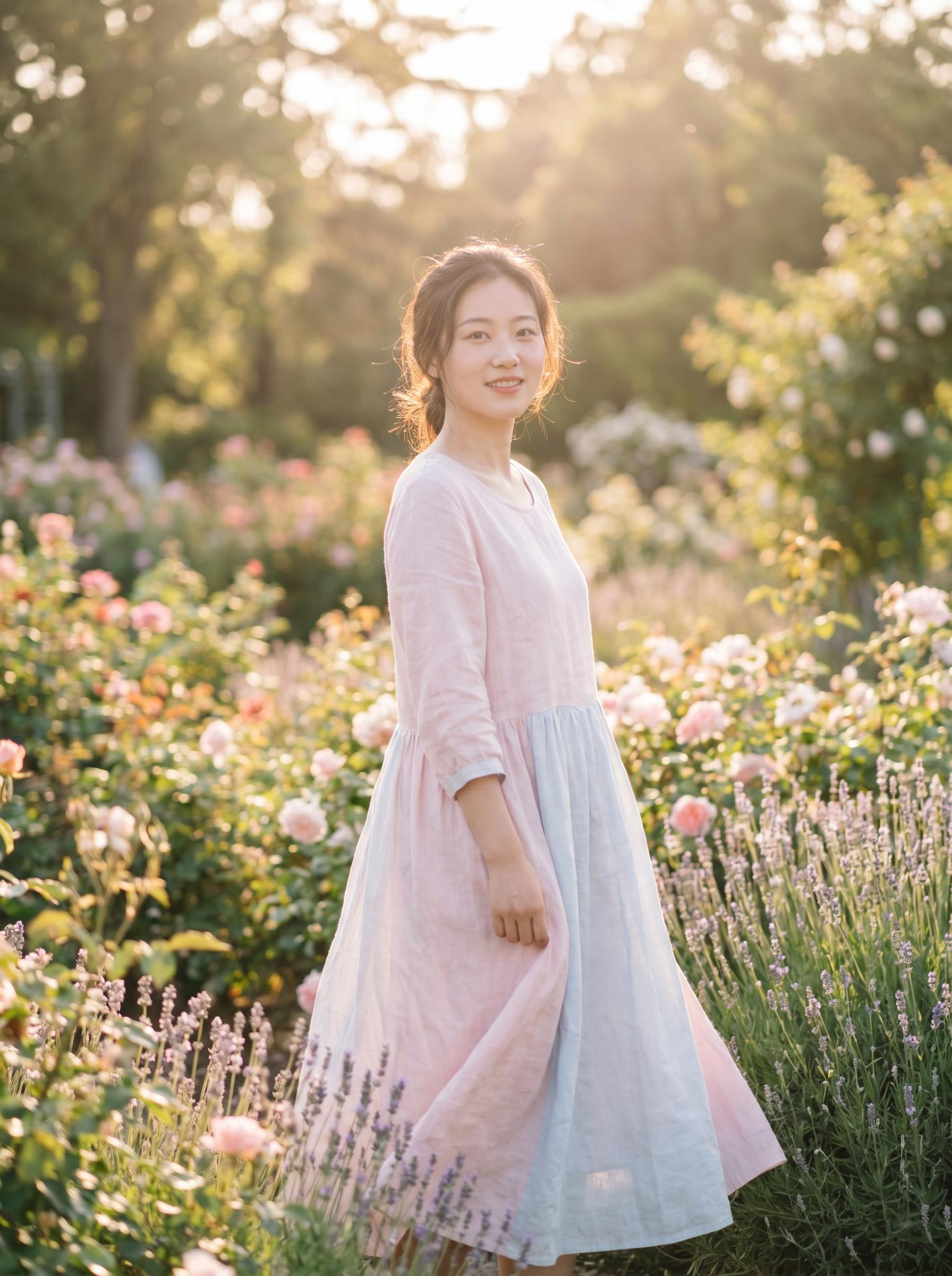 大奶人妻美图：清新自然美少女写真